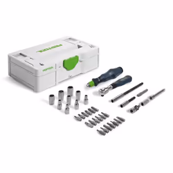 Festool 578112, 2,2.5,3,4,5,6 mm, 9 pz, Blu marino, Acciaio inox, 1/4"