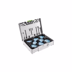 Il kit di abrasivi Granat in Systainer 160 Pz. 578196 Festool SYS-STF D90/V93 GR-Set è un pratico set di carte abrasive in du ...