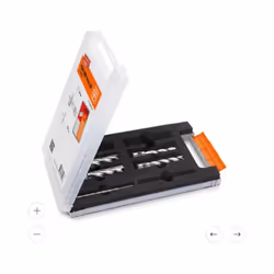 Fein 63134999062 Set di punte a nucleo 2 HSS Best of/25mm HSS Weldon (63134999062) Set completo di accessori con punte a nucl ...