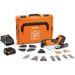 Multimaster a batteria amm 500 Plus Top 4.0 Ah as, MultiTool con velocità, più de 30 accessori per segare su legno, metallo e levigare, Compatibile