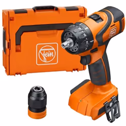 Trapano Avvitatore FEIN ABS 18 Q AS - Ingranaggio di trasmissione in metallo pieno a 2 velocità perfetto per forature fino a  ...