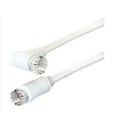 Alcasa F - F 1.5m cavo coassiale 1,5 m Bianco