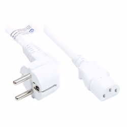 Alcasa P0130-W010, 1 m, CEE7/7, IEC C13, H05VV-F, 250 V