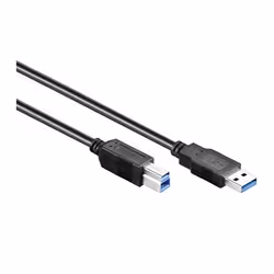 Alcasa 2710-S05, 5 m, USB A, USB B, USB 3.2 Gen 1 (3.1 Gen 1), Maschio/Maschio, Nero