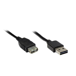 Alcasa 2511-EU01 cavo USB USB 2.0 1 m USB A Nero