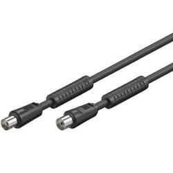 Alcasa S-PAK05S cavo coassiale 5 m RF TV Nero