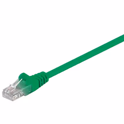 Goobay 68368, 3 m, Cat5e, U/UTP (UTP), RJ-45, RJ-45, Verde