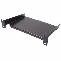Alcasa GC-N0101, Mensola per scaffale, Nero, Acciaio, 1U, Ovale, 254 mm