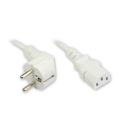 Alcasa Type F/C13, 1.8m Bianco 1,8 m Spina di alimentazione di tipo F Accoppiatore C13