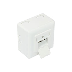 Alcasa GC-N0026 presa energia RJ-45 Bianco