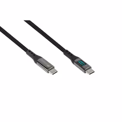 Alcasa 2213-D010S, 1 m, USB C, USB C, USB 2.0, 0,48 Gbit/s, Grafite