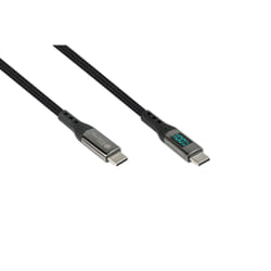 Alcasa 2213-D010S cavo USB USB 2.0 1 m USB C Grafite
