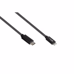 Alcasa 2510-CL005S, 0,5 m, USB C, USB C/Lightning, USB 2.0, 0,48 Gbit/s, Nero