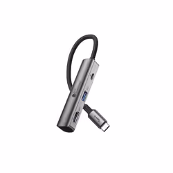 Alcasa HUB-C002A hub di interfaccia USB tipo-C 5000 Mbit/s Antracite