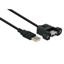Alcasa USB 2.0 A/A 1 m cavo USB USB A Nero
