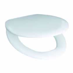 Sedile per WC in termoplastica con rivestimento, regolabile in lunghezza colore: bianco materiale: termoplastica dimensioni l ...