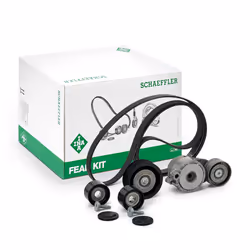 Kit cinghie Poly-V; INA; Controllare corsa libera generatore ed ev. sostituire; per MERCEDES-BENZ; 0029935096, 1372020119, 15 ...