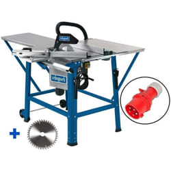 Banco sega circolare Scheppach ts310 disco ø 315 2800w 400v + lama di ricambio