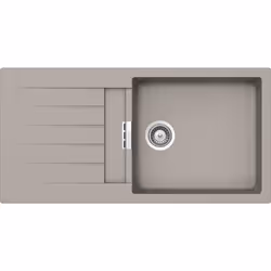 Schock Primus D100L, Lavello montato su piano, Rettangolare, Grigio, 1 ciotole, Rettangolare, 478 x 430 mm