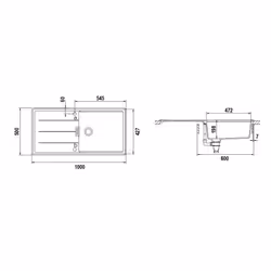 Schock Tia D100L Rettangolare Cristadur - Vista aggiuntiva 2