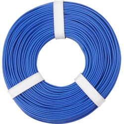 Donau Elektronik 125-052 Cavo per cablaggi 1 x 0.25 mm² Blu 50 m