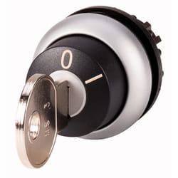 Eaton M22-WRS-MS3 Interruttore azionato a chiave Nero, Argento