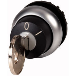 Eaton M22-WS-MS2 Interruttore azionato a chiave Nero, Argento