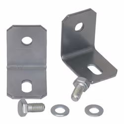 Staffe Eaton BPZ-WW per fissaggio a parete di quadri elettrici Eaton, materiale metallo. Il kit è composto da 2 staffe a L. T ...