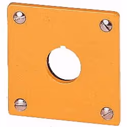 Eaton M22-EY1, Piastra di montaggio, Giallo, Alluminio, IP65, 72 mm, 72 mm