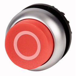 Eaton M22-DH-R-X0 Interruttore a pulsante Nero, Metallico, Rosso