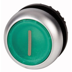 Eaton M22-DL-G-X1 Interruttore a pulsante Nero, Verde, Metallico
