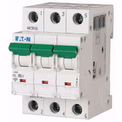 Eaton PXL-B6/3, Interruttore in miniatura, 10000 A, IP20