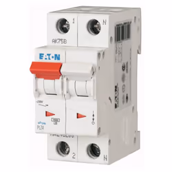 Interruttore magnetotermico Eaton, 2 moduli, attacco DIN (universale per qualsiasi centralino in commercio), poli 1P+N, 10 am ...