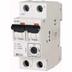 INTERRUTTORE PER PROTEZIONE MOTORE MONOFASE. corrente nominale: 10/16a potere di interruzione :10ka moduli: 2 ip:20 sezione d ...