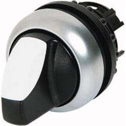 Eaton 284393 M22-WLKV-W Interruttore Anello frontale in plastica Leva a bandiera Nero 1 pz.