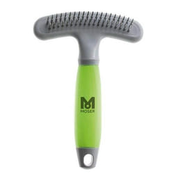Moser 2999-7135 pettine e spazzola per animali Verde, Grigio Cane