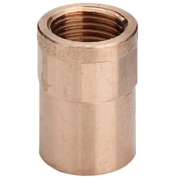Manicotto bronzo ff ø22 - 3/4' estremità a saldare femmina, filettatura Rp 100728