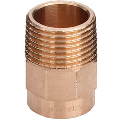 Manicotto bronzo FM ø18 - 3/4" estremità a saldare femmina, filettatura R 101039