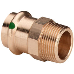 Viega - Manicotto Sanpress 35x1'1/4 con SC‑Contur bronzo estremità a pressare femmina, filettatura r 110352