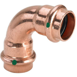 Viega - Curva a 90° Profipress ff d. 18 con SC‑Contur, rame, estremità a pressare femmina 291495