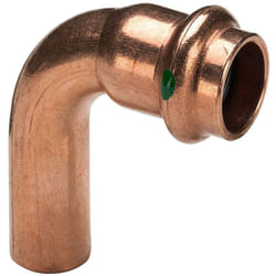 Curva a 90° Profipress mf d. 18 con SC‑Contur, rame, estremità maschio, estremità a pressare femmina 291655