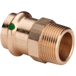 Manicotto Sanpress F 35x1" M con SC‑Contur, bronzo, estremità a pressare femmina, filettatura R 297947