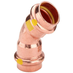 Curva a 45° Profipress g ff d. 15 con SC‑Contur, rame, estremità a pressare femmina 345600