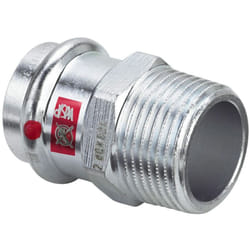 Viega - Manicotto Prestabo f 22x3/4' m con SC‑Contur, acciaio al carbonio zincato, estremità a pressare femmina, filettatura r 559038