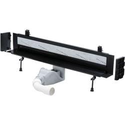 Viega - Advantix Vario - Canalina doccia 30-120 cm, per incasso a parete, nero 736552