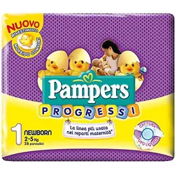 Pampers - Pannolini Progressi Pacco Singolo Taglia 1 Newborn 28pz