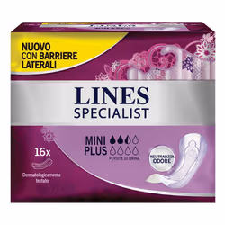 Lines Specialist Lady Mini Plus per Incontinenza 16 Pezzi
