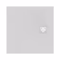 Piatto doccia quadrato ultrasottile realizzato in Ideal Solid, materiale altamente resistente composto da una miscela di mine ...