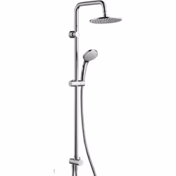 Colonna doccia Ideal Standard dotata di deviatore a due vie e supporto di doccetta con scorrimento a pressione. Il doccino ha ...