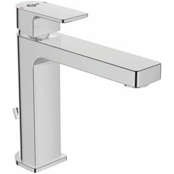 Ideal Standard - Edge - Miscelatore da lavabo Grande Slim, con sistema di scarico, cromato A7106AA